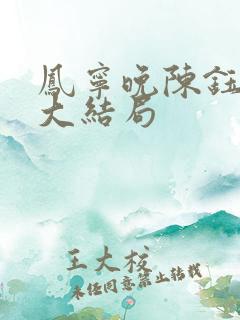 凤宁晚陈钰小说大结局