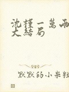 沈槿一万两番外大结局