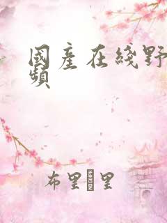 国产在线野战视频