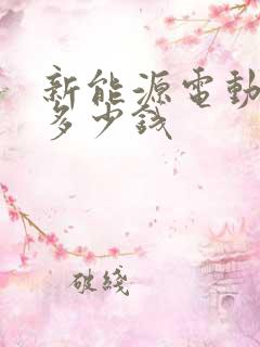 新能源电动汽车多少钱