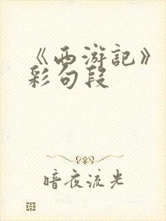 《西游记》的精彩句段