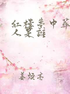 红楼梦中葬花的人是谁