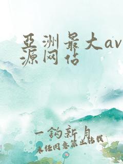 亚洲最大av资源网站