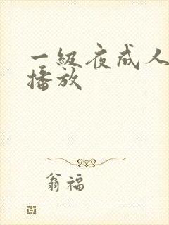 一级夜成人在线播放