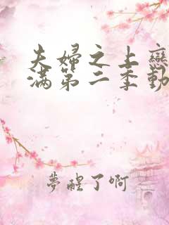 夫妇之上恋爱未满第二季动漫免费观看全集