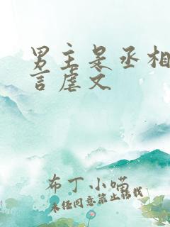 男主是丞相的古言虐文
