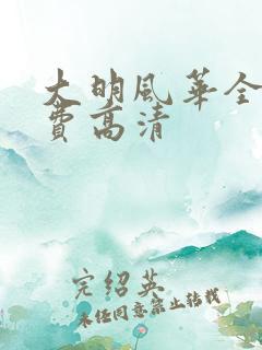 大明风华全集免费高清
