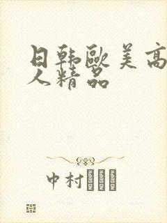 日韩欧美高清成人精品