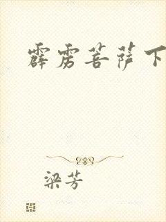 霹雳菩萨下载