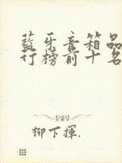 蓝牙音箱品牌排行榜前十名 蓝牙音箱品牌排行榜前十名