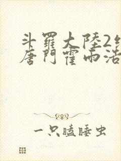 斗罗大陆2绝世唐门霍雨浩和橘子
