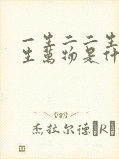 一生二二生三三生万物是什么思想