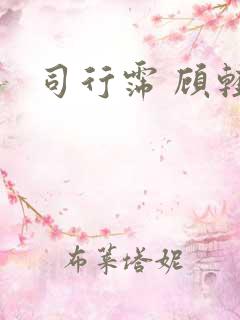 司行霈 顾轻舟