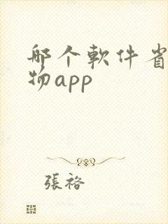 哪个软件省钱购物app