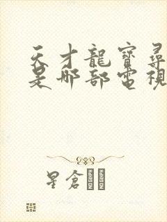 天才龙宝寻亲记是哪部电视剧