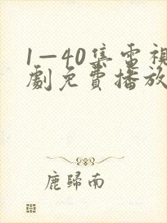 1—40集电视剧免费播放
