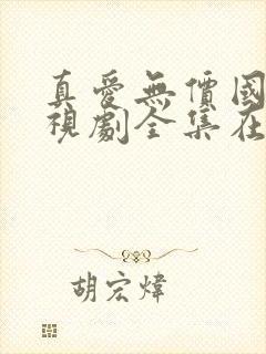 真爱无价国语电视剧全集在线观看免费观看