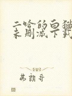 二哈的白猫师尊未删减下载