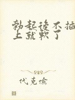 勃起后不插入马上就软了