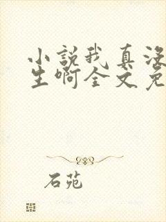 小说我真没想重生啊全文免费