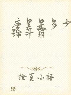 唐昊是多少级封号斗罗