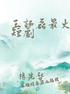 王译磊最火十部短剧