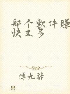 哪个软件赚钱又快又多