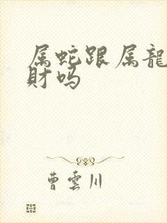 属蛇跟属龙的合财吗