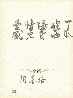 爱情睡醒了电视剧免费西瓜
