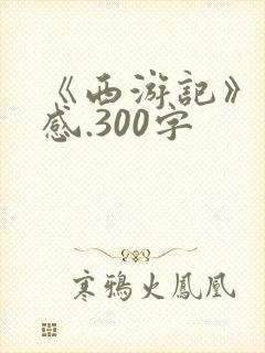 《西游记》读后感.300字