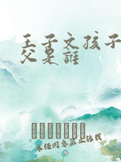 王子文孩子的生父是谁