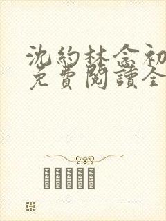 沈约林念初小说免费阅读全文最新章