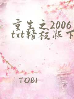 重生之2006txt精校版下载
