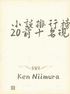 小说排行榜2020前十名现代言情