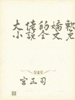 大佬的娇软美人小说全文免费阅读