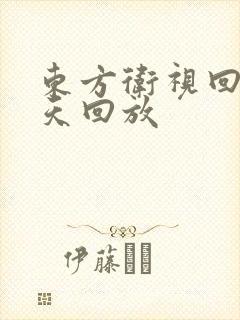 东方卫视回看昨天回放