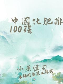 中国化肥排名前100强