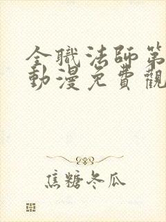 全职法师第四季动漫免费观看完整版在线观看