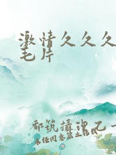 激情久久久久久毛片