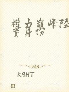 权力巅峰陆皓真实身份