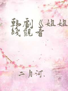 韩剧《姐姐》在线观看