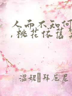 人面不知何处去, 桃花依旧笑春风.