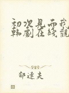 初次见面我爱你韩剧在线观看免费高清