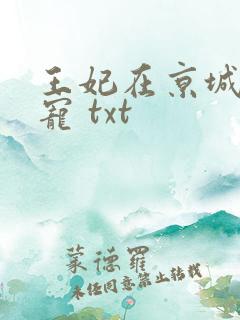 王妃在京城当团宠 txt