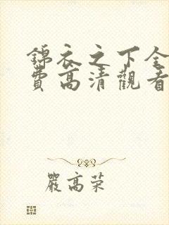 锦衣之下全集免费高清观看
