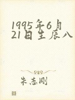 1995年6月21日生辰八字
