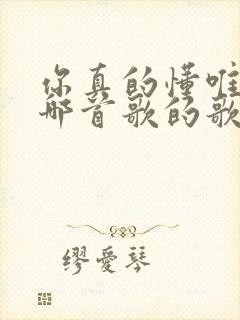 你真的懂唯一是哪首歌的歌词 你真的懂唯一是哪首歌的歌词