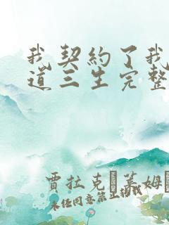 我契约了我自己道三生完整版txt