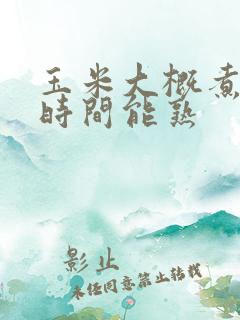 玉米大概煮多长时间能熟
