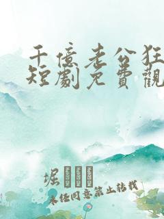 千亿老公狂宠我短剧免费观看高清